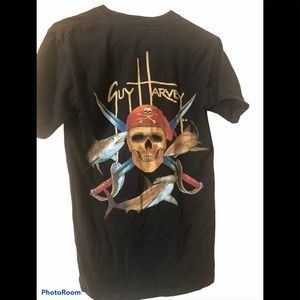 Guy Harvey Pirate Shark Men's Back-Print Tee